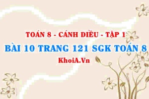 Bài 10 trang 121 SGK Toán 8 tập 1 Cánh Diều
